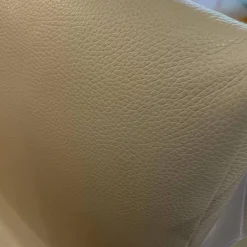 Sessel Brainbuilder JR 7760 Mono Move Maxi Bezug Leder Celia Egg Beige 5 Strein Fuß Ellipse Lackiert Schwarz