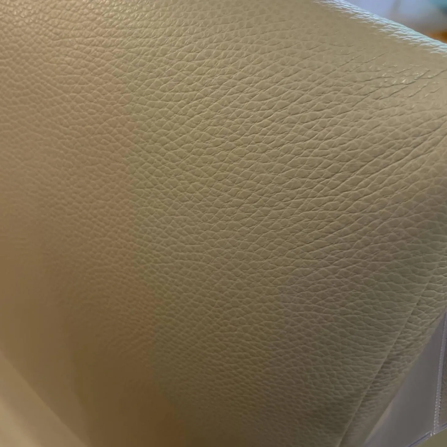 Sessel Brainbuilder JR 7760 Mono Move Maxi Bezug Leder Celia Egg Beige 5 Strein Fuß Ellipse Lackiert Schwarz