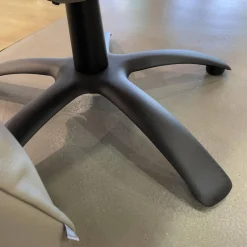 Sessel Brainbuilder JR 7760 Mono Move Maxi Bezug Leder Celia Egg Beige 5 Strein Fuß Ellipse Lackiert Schwarz