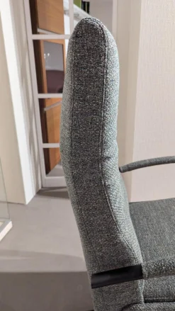 Sessel Brixton Style ModernBrixton Style Grau Sternfuß Schwarzmatt Verstellung Mechanisch