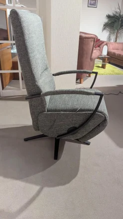 Sessel Brixton Style ModernBrixton Style Grau Sternfuß Schwarzmatt Verstellung Mechanisch