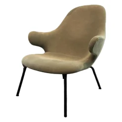 Sessel Catch Lounge Bezug Stoff Linara 249 Gestell Stahlrohr Pulverbeschichtet Schwarz