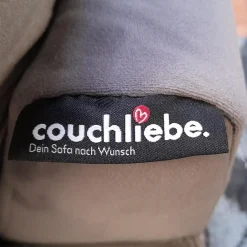 Sessel Cincinatti Bezug Sam Grau Fuß Chrom