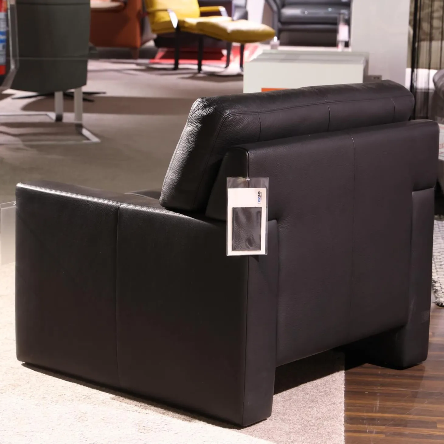 Sessel CL 200.12 Bezug Leder 43 Schwarz 43.136