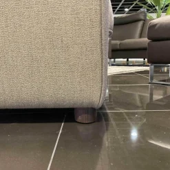 Sessel CL 190 Stoff Rye 2025.58 Beige Holzfüße Wenge