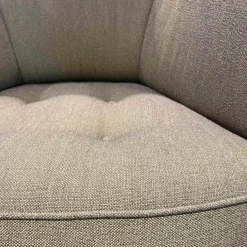 Sessel CL 190 Stoff Rye 2025.58 Beige Holzfüße Wenge