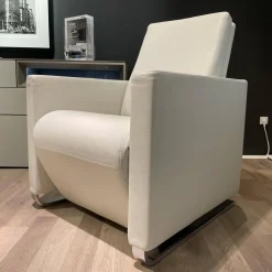 Sessel Classics 164 Leder 43.990 Weiß Kufe Metall