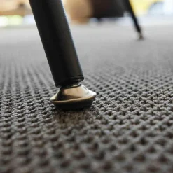 Sessel Contessa Bezug Stoff Yukon Snow Füße Black Grey Pulverbeschichtet