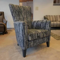 Sessel Contessa BW 110 1000 Jab 9 2366 050 Graublau Massivholzgestell Schwarz