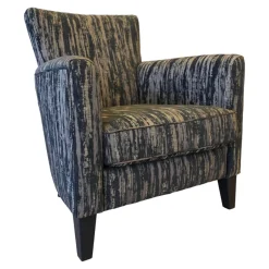 Sessel Contessa BW 109 1000 Stoff Graublau Jab 9-2366-050 Füße Graublau Massivholz Schwarz Lackiert