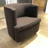 Sessel Corso Stoff PG 1 Braun auf Rollen