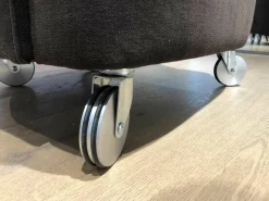 Sessel Corso Stoff PG 1 Braun auf Rollen