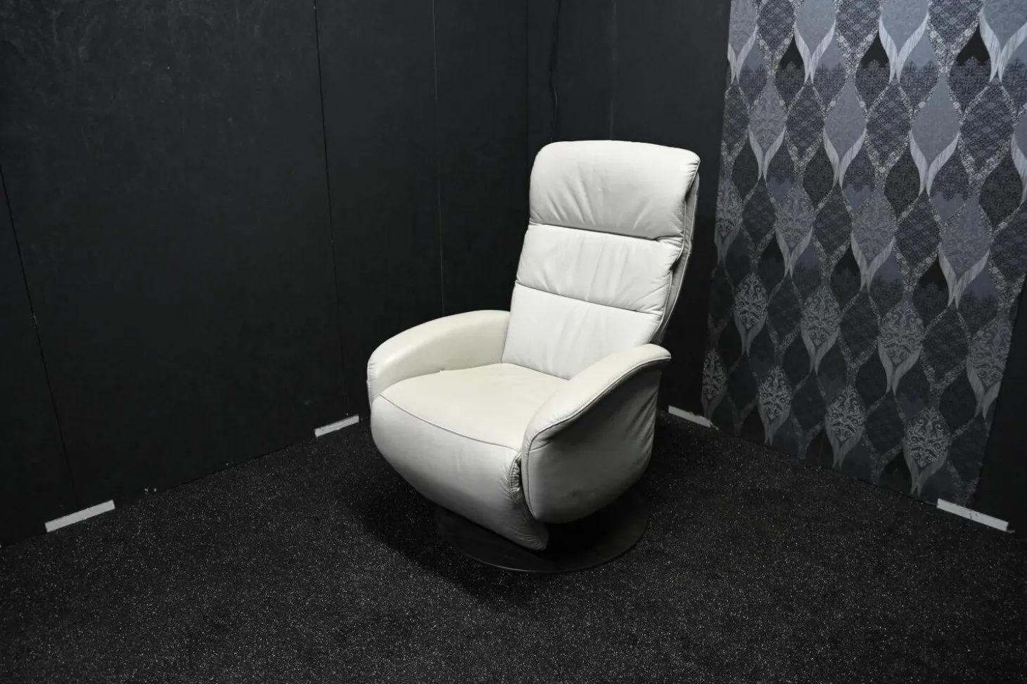 Sessel Cosimo Comfort Lux Leder Rancho Stone mit Manueller Relaxfunktion