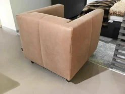 Sessel Desire Low Leder Beige