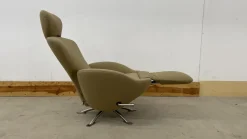 Sessel Dodo K10 Bezug Stoff Hallingdal Farbe 224 Verstellbar Im Rücken Und Fußbereich