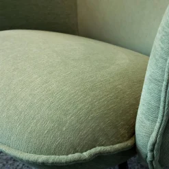 Sessel Doze Loungechair Stoff Grün Gestell Stahl Anthracite Black Schwarz Mit Hocker Doze