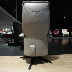 Sessel Easy Swing 7061 4551 Leder 24 Longlife Stahl Grau Sterngestell Anthrazit Metall Pulverbeschichtet