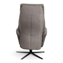 Sessel Easy Swing Stoff Aquaclean 03 Kiesel Grau Sternfuß Metall Anthrazit Pulverbeschichtet Manuell Verstellbar