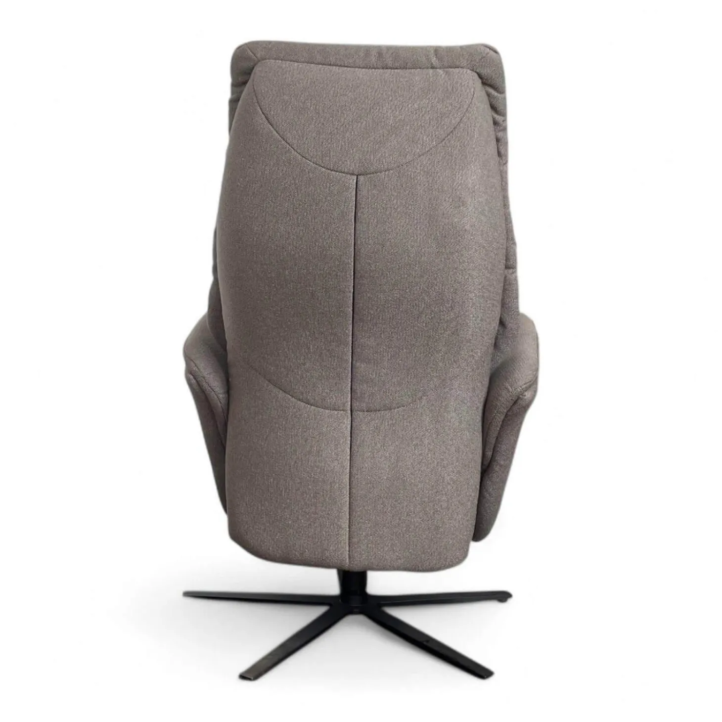 Sessel Easy Swing Stoff Aquaclean 03 Kiesel Grau Sternfuß Metall Anthrazit Pulverbeschichtet Manuell Verstellbar