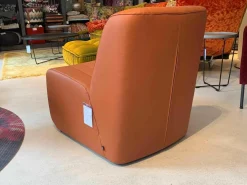 Sessel Ernest Leder Comfort Mattone Braun