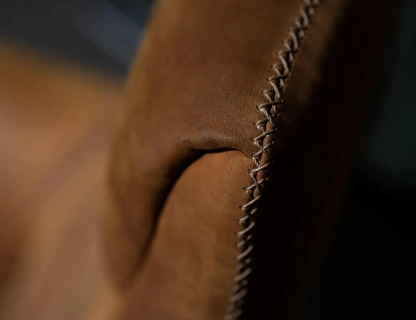 Sessel Fabrizio Mit Hocker Leder Diesel Brandy Cognac Drehteller Edelstahl