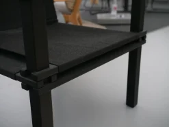 Sessel Farmer Stoff 5094 Schwarz Gestell Esche Schwarz Geölt