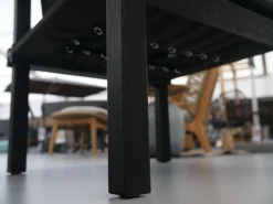 Sessel Farmer Stoff 5094 Schwarz Gestell Esche Schwarz Geölt