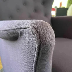 Sessel FH419 Heritage Stoff 685 Violett Dunkel Steelcut 2 Gestell Eiche Geölt