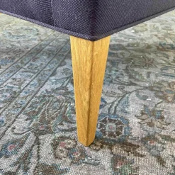 Sessel FH419 Heritage Stoff 685 Violett Dunkel Steelcut 2 Gestell Eiche Geölt