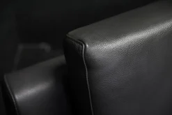 Sessel Flex Plus L 140 Dickleder 72 Schiefer Füße Schwarz