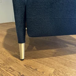 Sessel Gio Ponti D 151 4 Bezug Stoff Wonder WG488 Blue Petrol Blau Korpus Amerikanisch Nussbaum