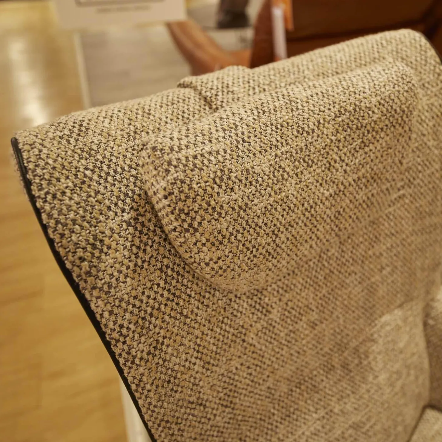 Sessel Griffon Lounge Mit Hocker Bezug Mamaye C0201 4-Sternfuß Gekrümmt Schwarz