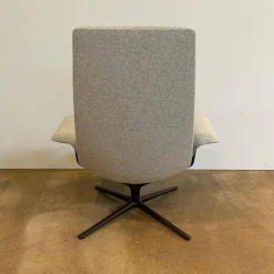 Sessel Healey Soft 184 10 Stoff Divina Melange 2 120 Hellgrau Grau Gestell Bronze Schwarz Matt Pulverbeschichtet