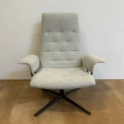 Sessel Healey Soft 184 10 Stoff Divina Melange 2 120 Hellgrau Grau Gestell Bronze Schwarz Matt Pulverbeschichtet