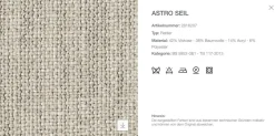 Sessel Husk Stoff Rattier Astro Seil Beige Schale Kunststoff Weiß Gestell Eiche Hell Gebürstet Mit Hocker