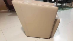 Sessel Ice Cube Leder Lipano Ovo Creme