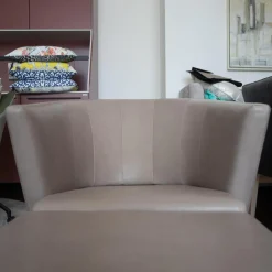 Sessel Ice Cube Leder Lolita Albero mit Hocker