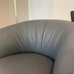 Sessel Ishino 195-10 Leder 55 1441 Basalt Grau