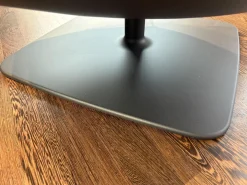 Sessel Jalis Lounge Leder 246 Schoko-Grau mit Hocker