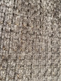 Sessel Lilou Stoff Zoe 023 Terra Grau Braun Kopfteilkissen Leder Nappa Havanna Braun Gestell Metall Mit Hocker Derby Leder Nappa Havanna Braun Mit Ledenkissen