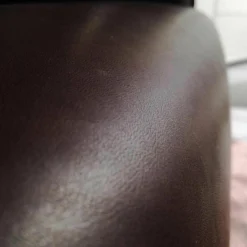 Sessel Lineo Leder Nature Dark Brown PG X mit Kopfstütze und Hocker