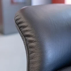 Sessel Master Leder Fantasy Schwarz 2514-89 X-Fuß Aluminium