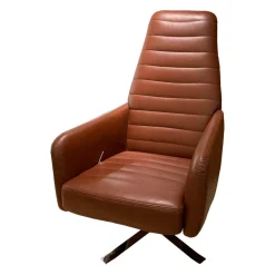 Sessel Max Leder L7035D Braun mit Kippfunktion