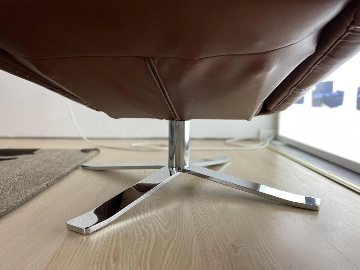 Sessel Max Leder L7035D Braun mit Kippfunktion