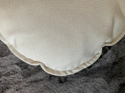 Sessel Mbrace Kissen Stoff Natura Off White Weiß Geflecht Arabica Braun Gestell Aluminium Black Pepper Schwarz Inklusive Hocker