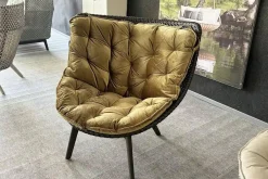 Sessel Mbrace Polster Stoff E Olio 823 Gold Geflecht Arabica 126 Schwarz Gestell Black Pepper 317 Schwarz