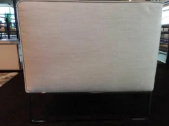 Sessel Mell Stoff 7068 Wollweiß Kufe Verchromt