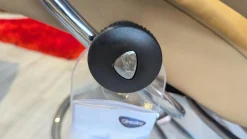 Sessel Metro Leder Paloma 43 Almond Braun Gestell Standard 40 Aluminium Mit Hocker