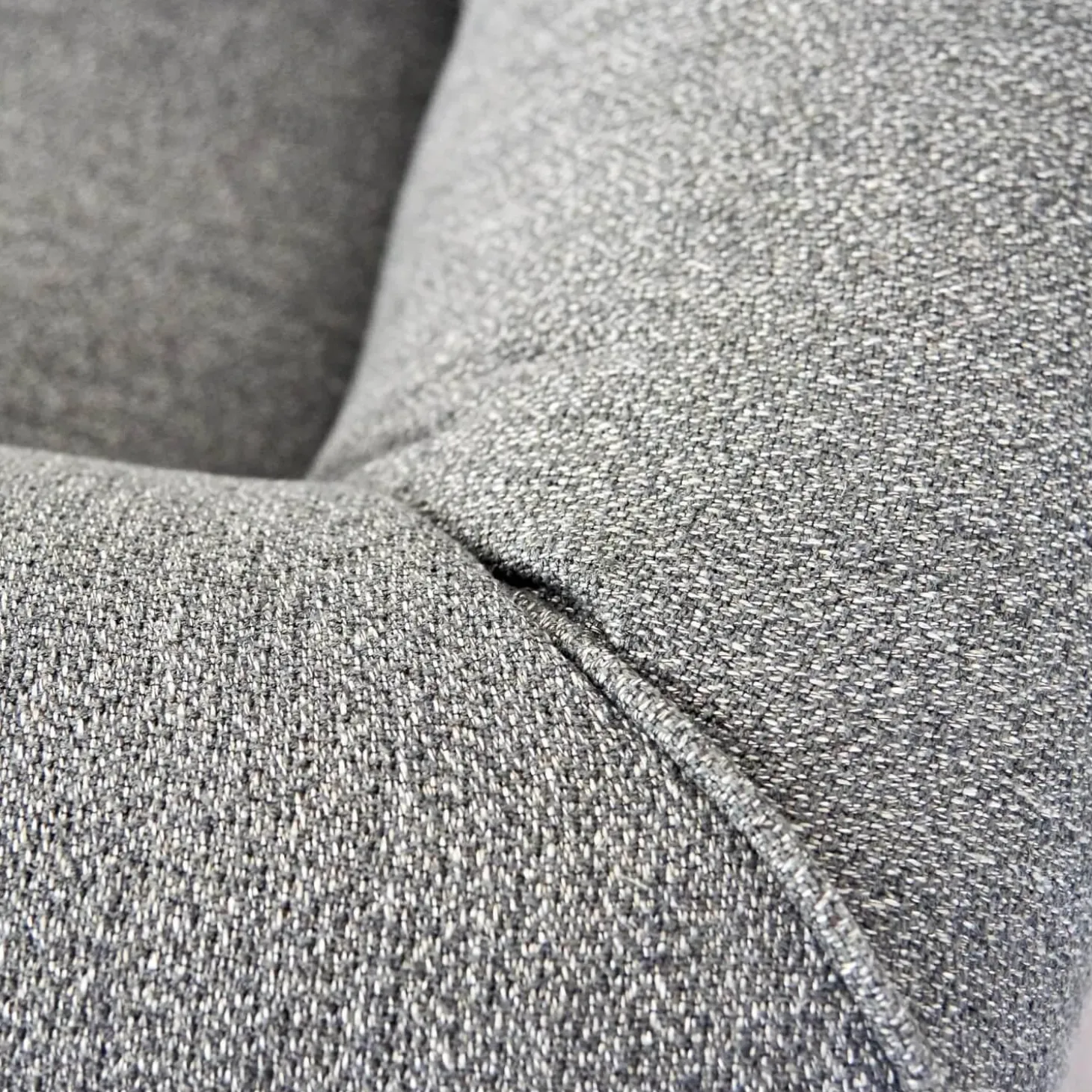 Sessel Mia Bezugsstoff Dune Grau Basis Drehbar Mit Rückholmechanismus