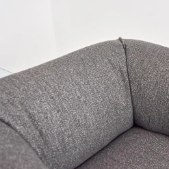 Sessel Mia Bezugsstoff Dune Grau Basis Drehbar Mit Rückholmechanismus